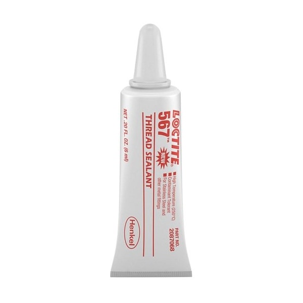 Henkel Thread Sealant, High Temperature, Tube, 6 Ml 567 6ML IDH 2087068 - main